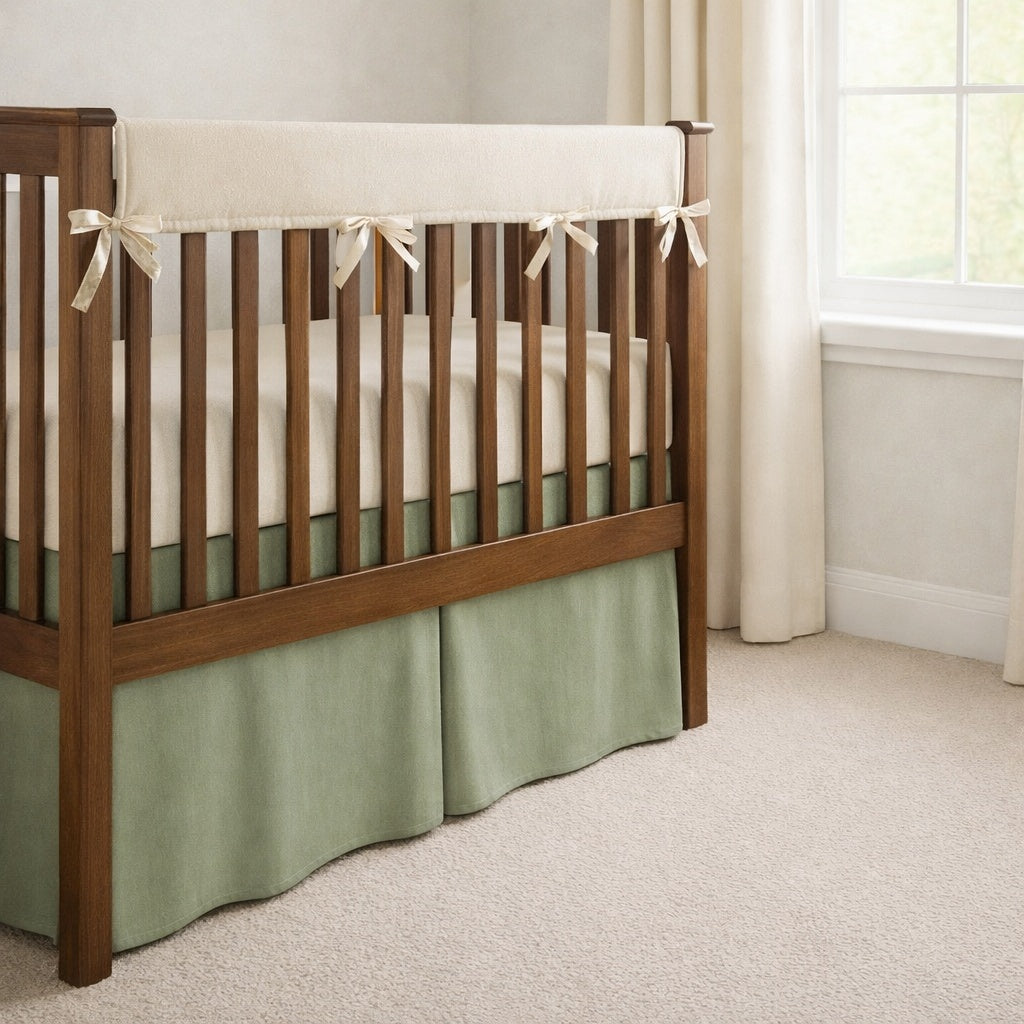 Linen Tailored Crib Skirt