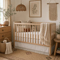 Bohemian Crib Skirt. Bohemian Kids Decor.