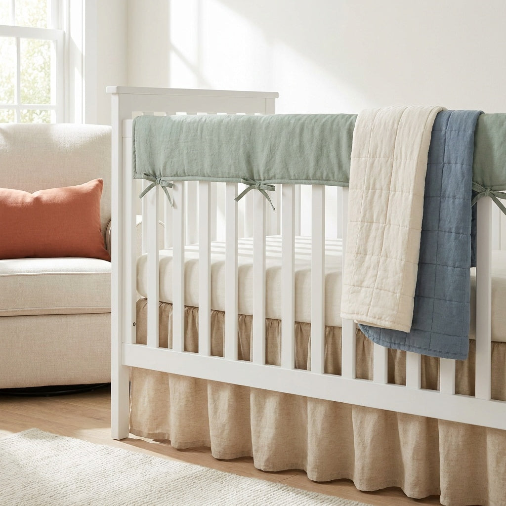 Quilted Baby Blanket – Linen-Cotton Blend