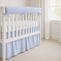 Padded Crib Rail Cover – Gingham Cotton Fabric